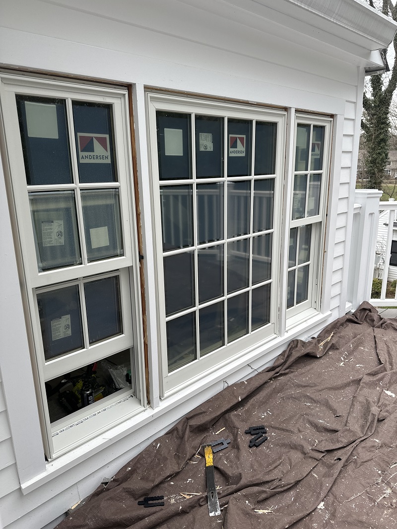 Andersen 400 Series Woodwright windows with FIBREX exterior installed in Norwalk,CT